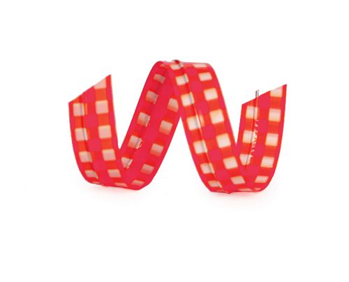 Fecho Prático Xadrez Vermelho G 7x30cm - 100 unidades - Cromus