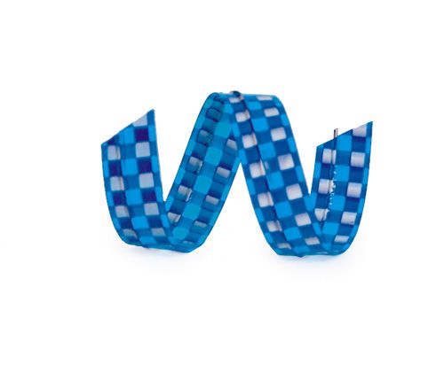 Fecho Prático Xadrez Azul G 7x30cm - 100 unidades - Cromus