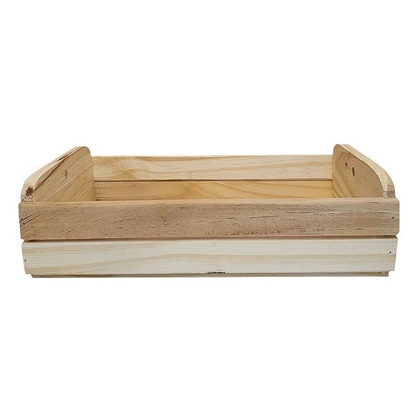 Caixote de Madeira Crua 28,5 x 19 x 9 cm - 01 Unidade - Rizzo