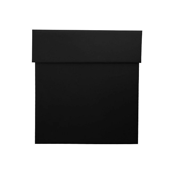 Caixa Rigida G Preta 16x16x20 - 01 unidade - Rizzo