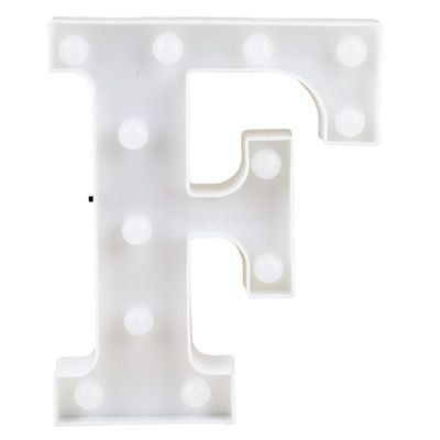 Letra LED Decoração Festa - F - 01 unidade - Rizzo Balões