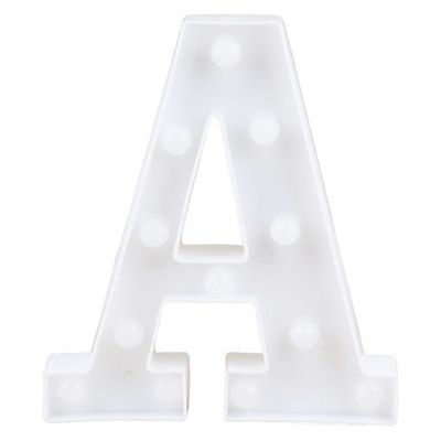 Letra LED Decoração Festa - A - 01 unidade - Rizzo Balões