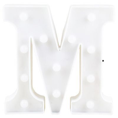 Letra LED Decoração Festa - M - 01 unidade - Rizzo Balões