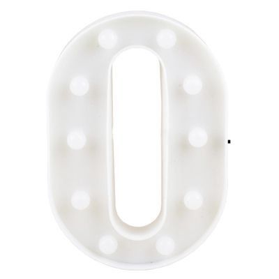 Letra LED Decoração Festa - O - 01 unidade - Rizzo Balões