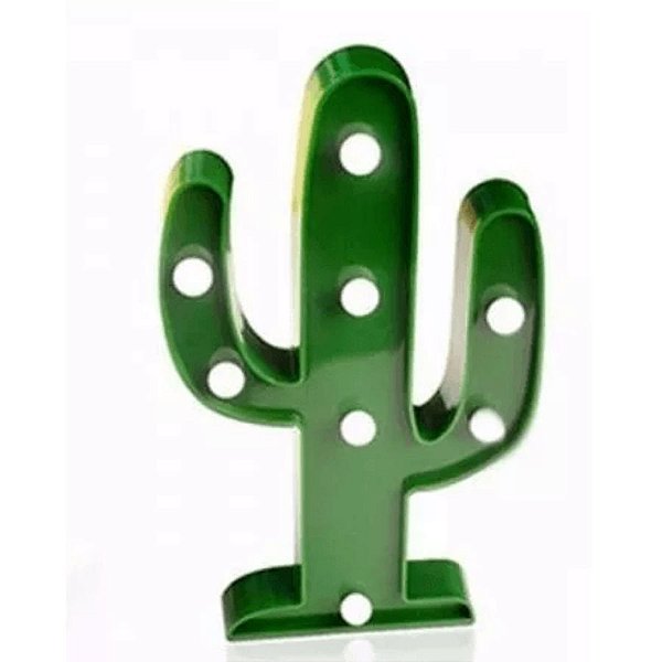 Luminária LED Cacto Verde - 01 unidade