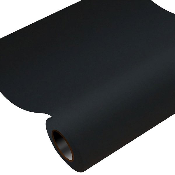 Vinil Adesivo 1m x 30cm - Preto Fosco - 01 Unidade - Rizzo Balões