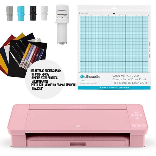Silhouette Cameo 4  Rosa + Kit Artesão Profissional - Rizzo Balões
