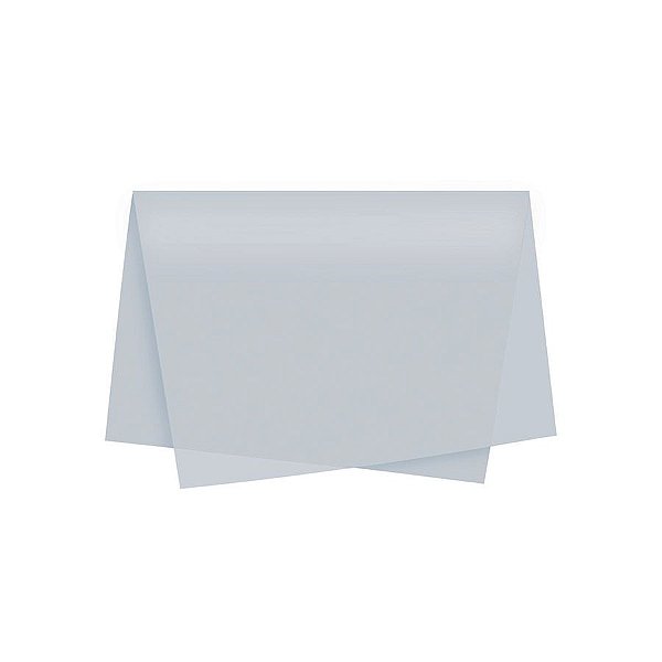 Papel de Seda - 48x60cm - Prata - 10 folhas - Villa Pack - Rizzo Balões