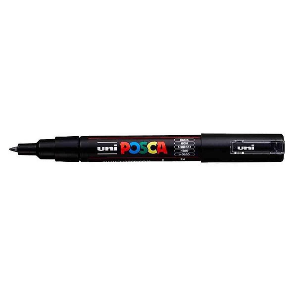 Caneta Posca PC-1M 0,7mm Black - 01 unidade - Uni Posca