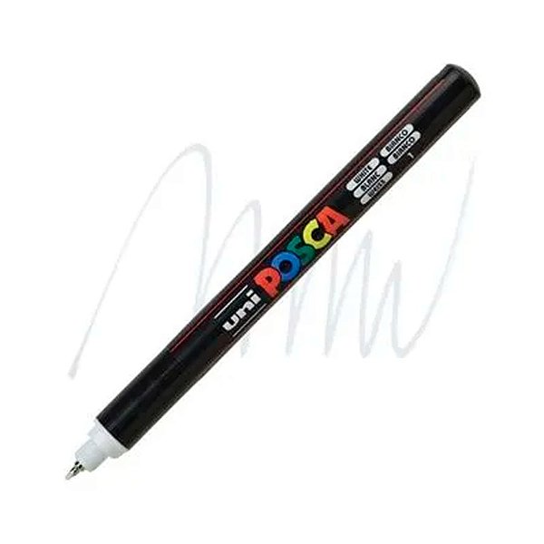 Caneta Posca PC-1MR 0,7mm White_Branco - 01 unidade - Uni Posca - Rizzo
