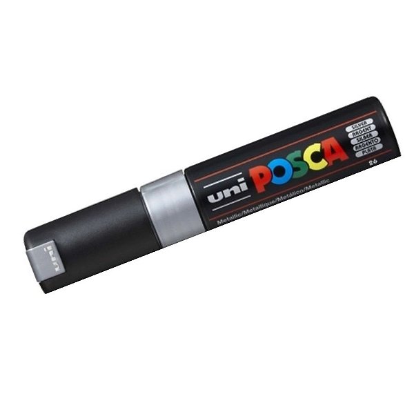 Caneta Posca PC 8K 8mm Silver - 01 unidade - Uni Posca