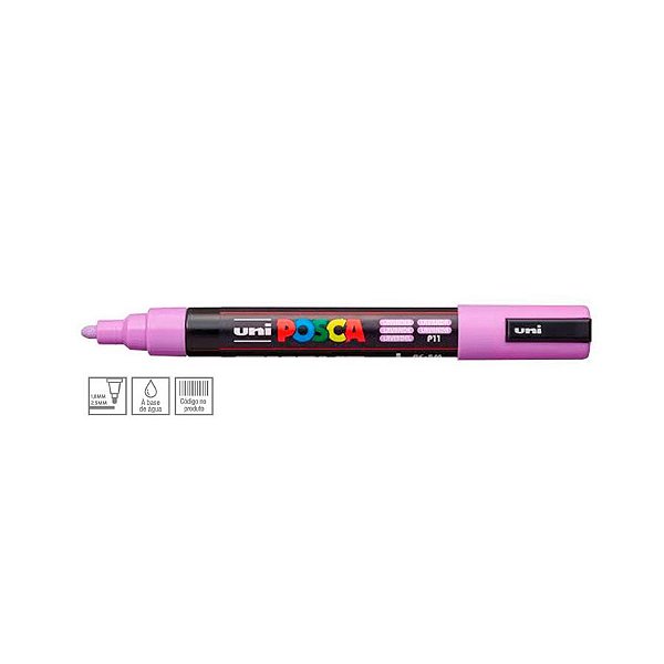 Caneta Posca PC-5M 2,5mm Lavanda - 01 unidade - Uni Posca