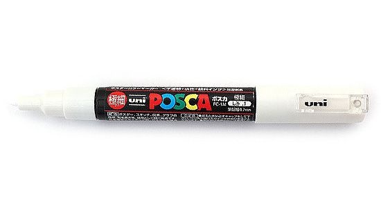 Caneta Posca PC-1M 0,7mm White_Branco - 01 unidade - Uni Posca