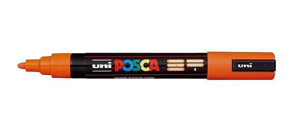 Caneta Posca PC-5M 2,5mm Orange_Laranja - 01 unidade - Uni Posca