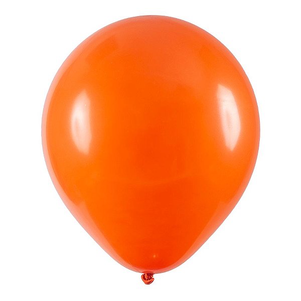 Balão de Festa Redondo Profissional Látex Liso - Tangerina - Art-Latex - Rizzo Balões
