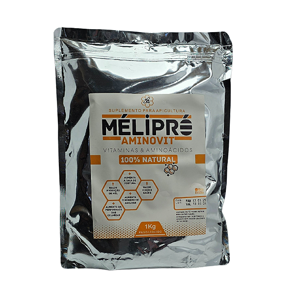 MeliPro AminoVit  Suplemento Vitamínico Com Aminoácidos Para Abelhas - 1 Kg