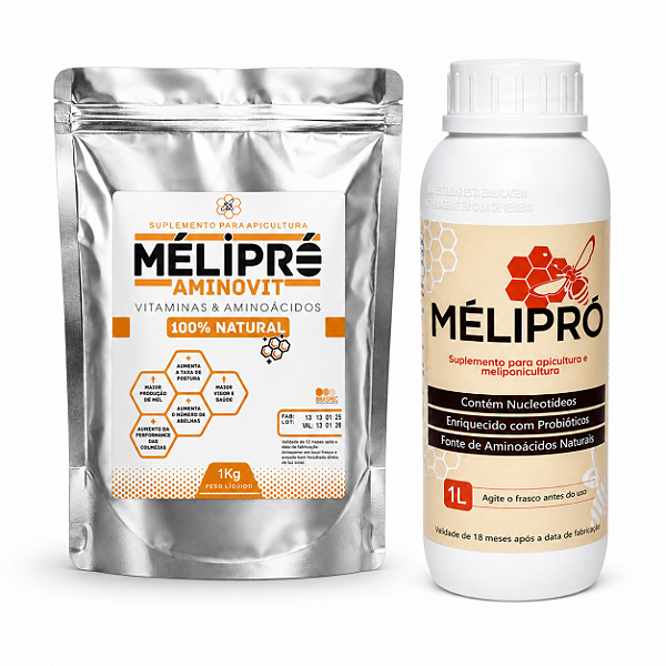 Combo MeliPró – AminoVit Suplemento 1Kg + Aditivo Probiótico 1L
