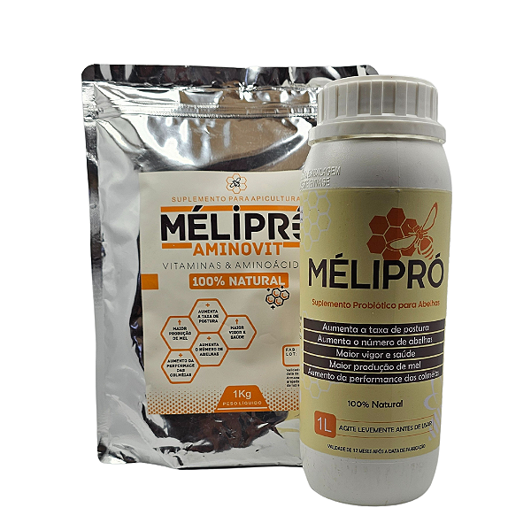 Combo MeliPró – AminoVit Suplemento 1Kg + Aditivo Probiótico 1L