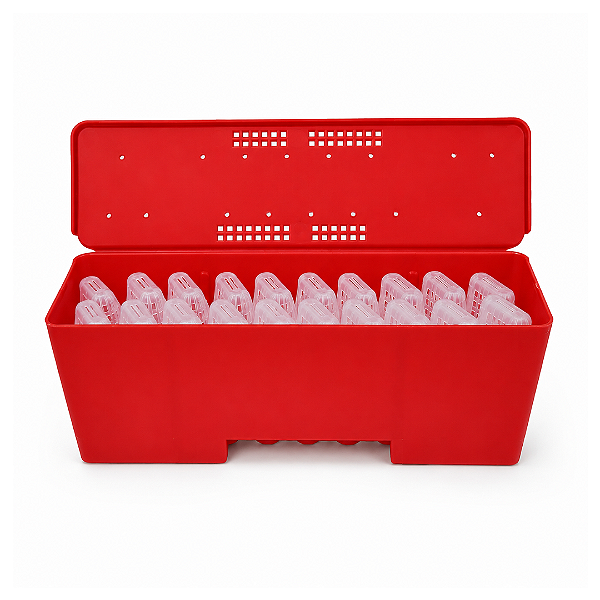 Kit Gaiola Para Transporte de Rainha Modelo GZBZ - 1 Caixa + 20 Gaiolas de Transporte