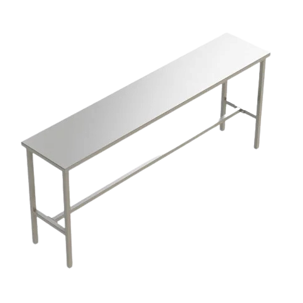 Mesa Plana Total Inox para Manipulação e Envase de Mel – Modelo SMP-194 (1,90 x 0,40 x 0,80 m)