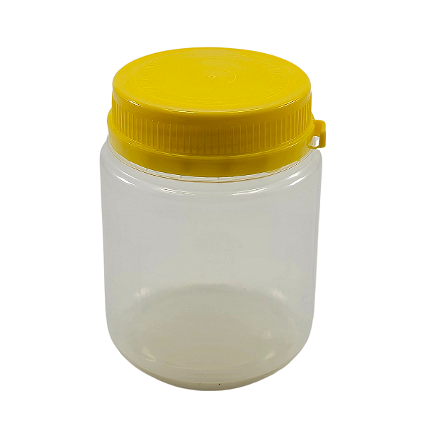 Pote 370ml / 500g Plástico Fosco Com Tampa Rosca  Para Mel