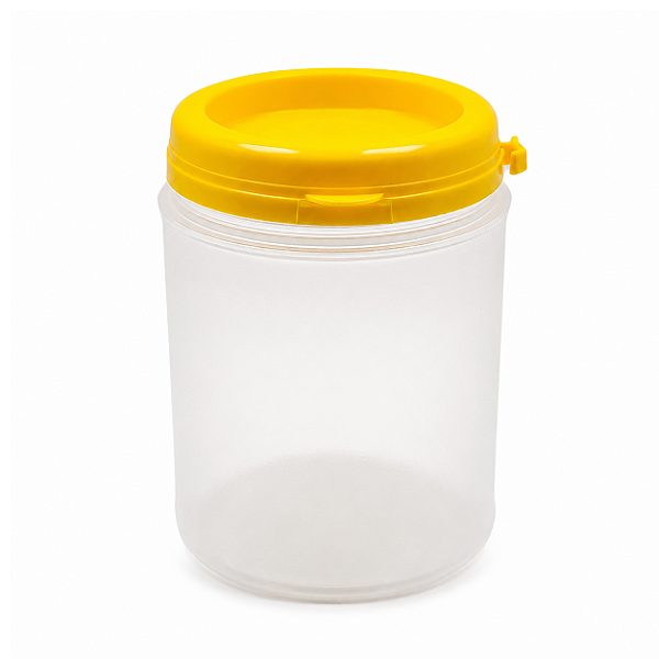 Pote Plástico 250ml / 350g com Tampa Lacre – Ideal para Embalagem de Mel
