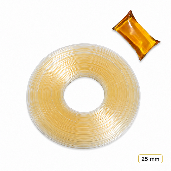 Bobina De Tubo Flexível Para Sache de Mel - 25mm - 1,5Kg