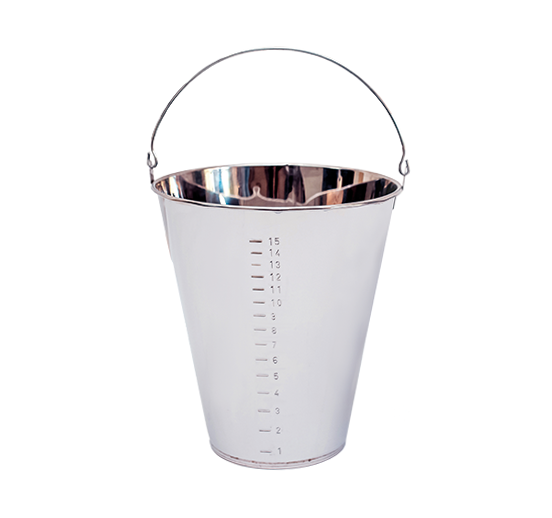Balde De Inox 430 Graduado - 15 Litros