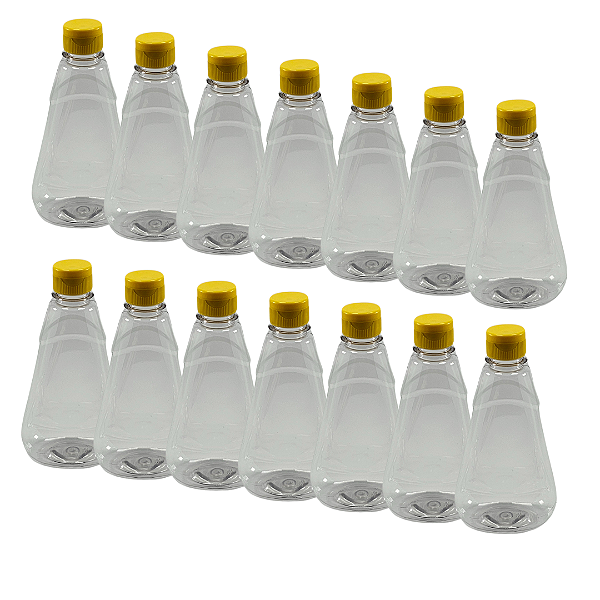 80 Bisnagas  360ml / 500gTransparente Shortneck De Pet Para Embalar Mel