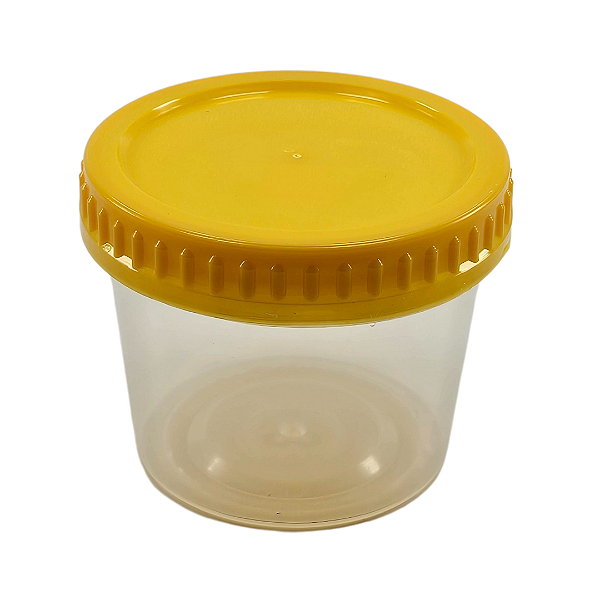 Pote 250ml / 350g Transparente com Tampa Rosca – Para Mel e Produtos de Alta Viscosidade