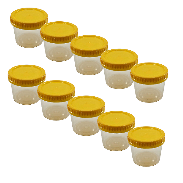 110 Potes 250ml / 350g Transparente com Tampa Rosca Para Mel