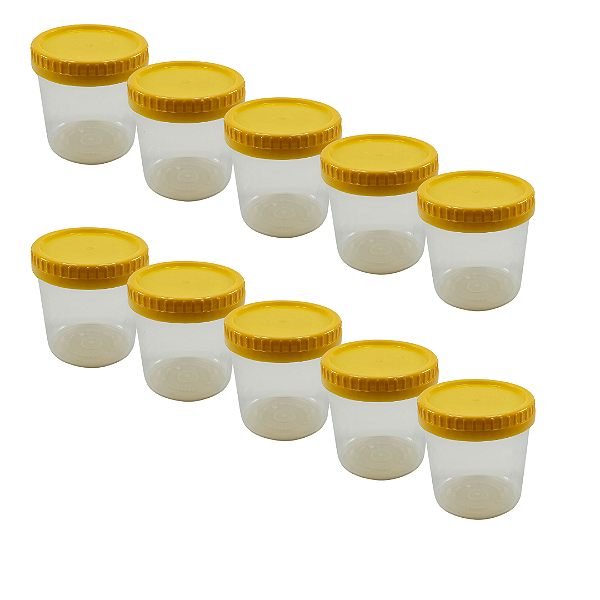84 Potes 360ml / 500g Transparente com Tampa Rosca Para Mel