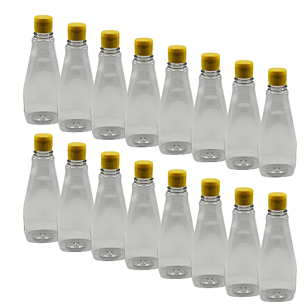 100 Bisnagas 350ml / 500g Cristal Pet Para Embalar Mel