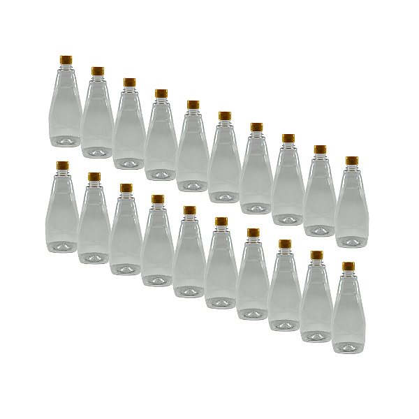 60 Bisnagas 750ml / 1Kg Cristal Pet Para Embalar Mel