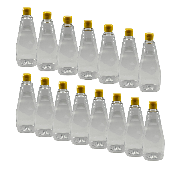 30 Bisnagas 750ml / 1Kg Cristal Pet Para Embalar Mel