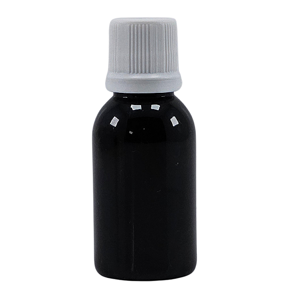 Frasco Plástico Âmbar com Gotejador e Tampa com Lacre – 30ml