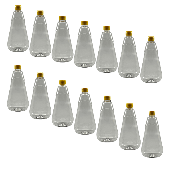45 Bisnagas 720ml / 1kg Transparente Shortneck De Pet Para Embalar Mel