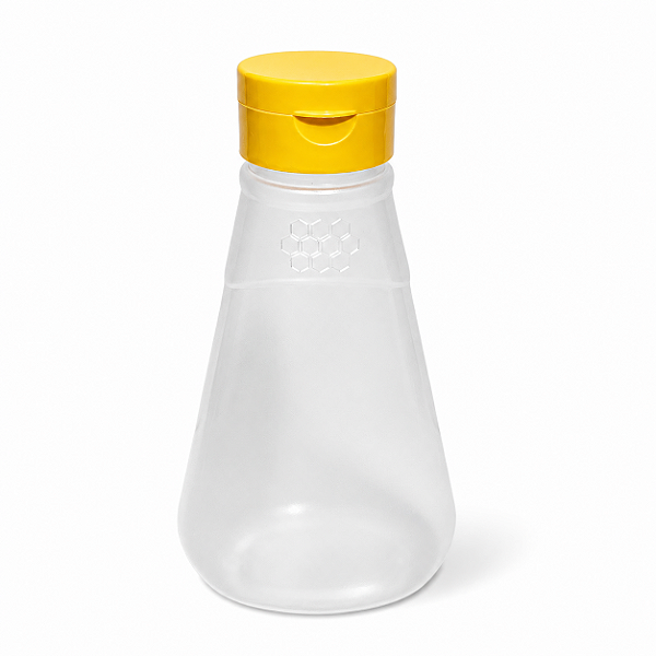 Bisnaga 210ml / 280g Fosca com Estampa de Favo – Tampa Batoque Amarela