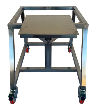 Base Inox Regulável para Envase de Mel – Suporte para Decantador de 400 kg – Modelo BD 400
