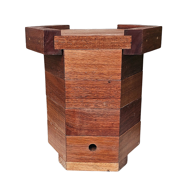 Colmeia Sextavada De Madeira Para Abelha Sem Ferrão - Impermeabilizada