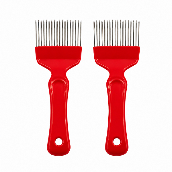 Kit 2 Garfos Desoperculadores Standard Cabo Vermelho