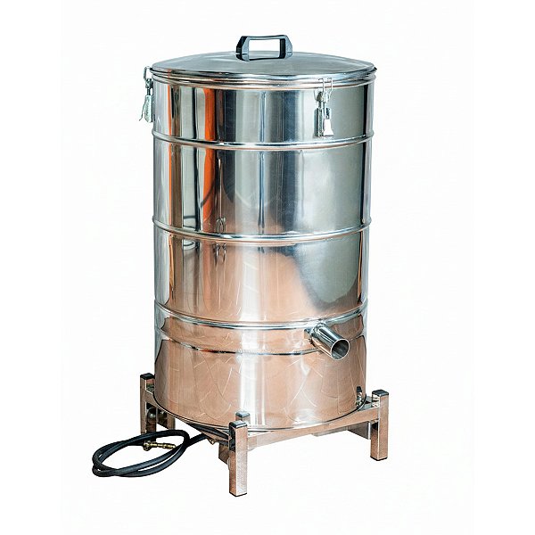 Derretedor de Cera 20 Quadros a Fogo – Inox 304 com Sistema a Vapor