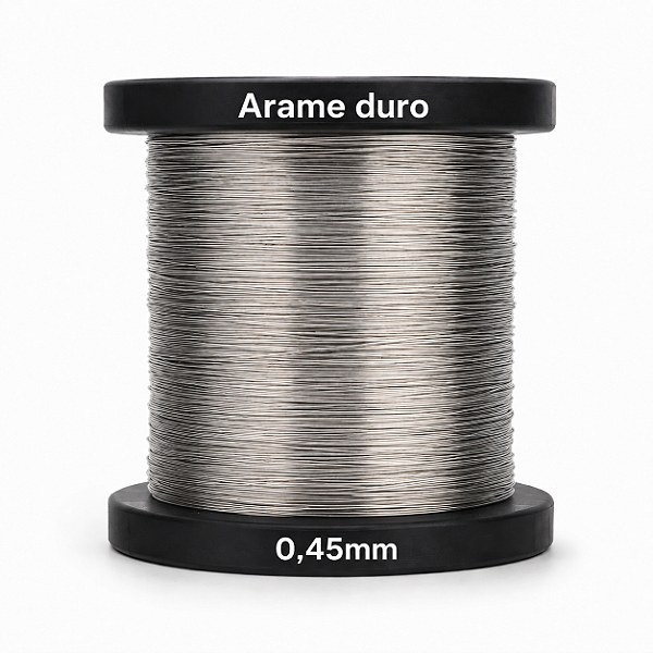 Arame Duro De Aço Inox 0,45mm Para Quadro de Ninho e Melgueira - 500 Gramas