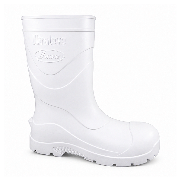 Bota Ultraleve Baspan Eva Branca Cano Médio