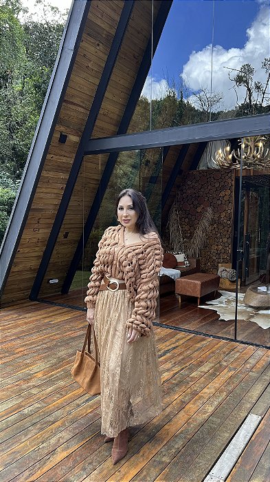 Cardigã Aura Tricô Over