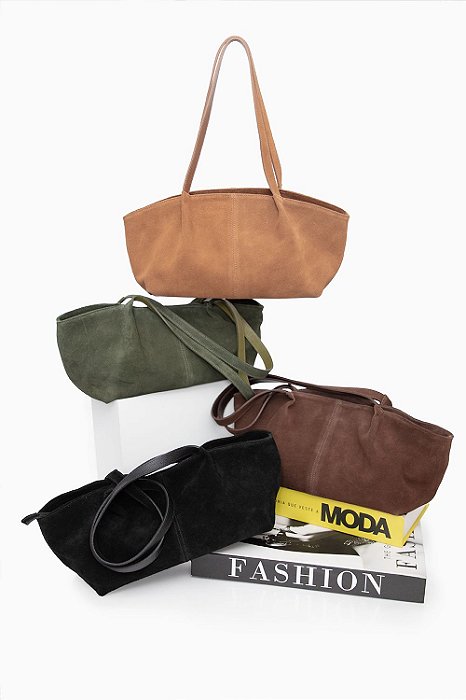 Bolsa Camurça Couro