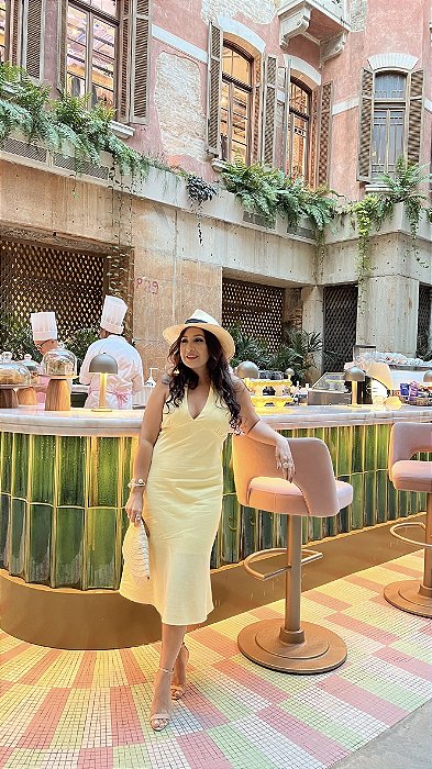 Vestido Linho Midi