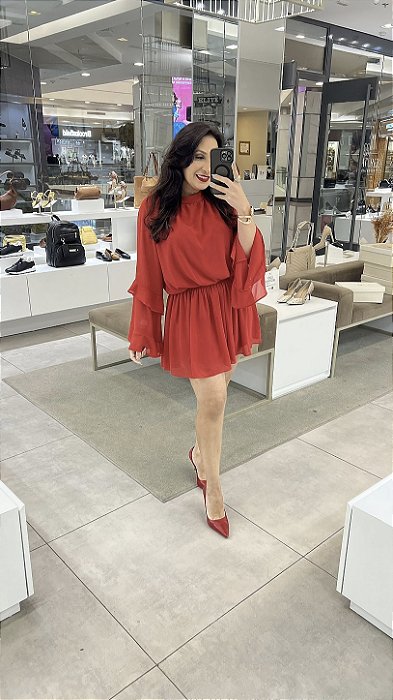 Vestido Vermelho Morgana Macaquinho