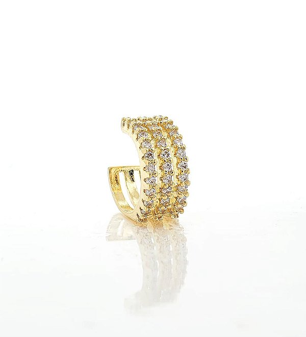 Piercing Fake Cravejado (1 unidade) Banhado A Ouro 18k PIER004