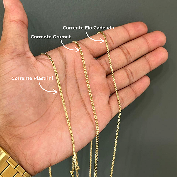 Corrente 70cm + Pingente Medalha Redonda Personalizada (25mm) Banhada A Ouro 18k